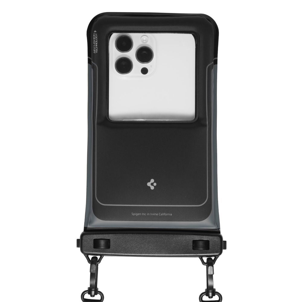 Spigen - (2 pack) Waterproof Case A611P (ACS09348) - IPX8, for Phone, max 6.9" - Matte Black