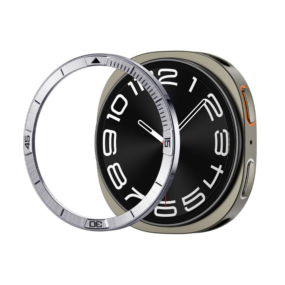 Spigen - Bezel Tune Pilot (ACS10009) - for Samsung Galaxy Watch8 44mm, Stainless Steel - Silver