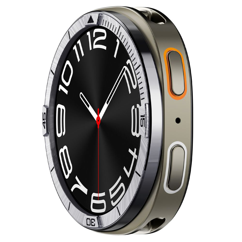 Spigen - Bezel Tune Pilot (ACS10009) - for Samsung Galaxy Watch8 44mm, Stainless Steel - Silver