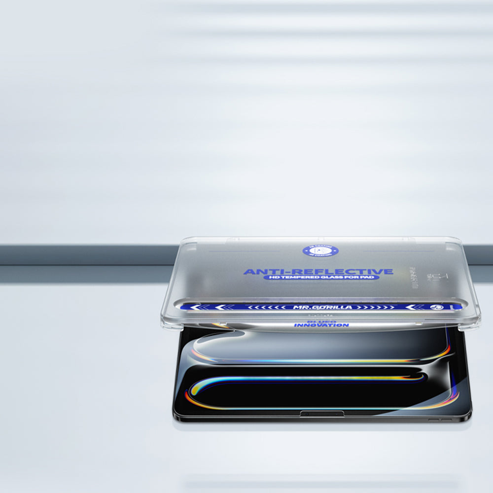 Blueo - Anti-Reflective HD Glass with Applicator - iPad Pro 13 (2024) / iPad Pro 13 (2025) - Clear