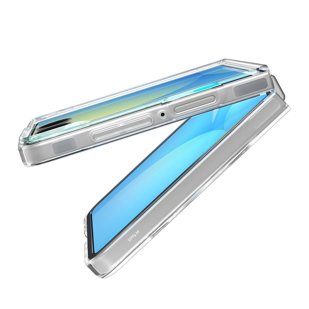 Spigen - Air Skin MagSafe (ACS09556) - Samsung Galaxy Z Flip7 - Crystal Clear / White