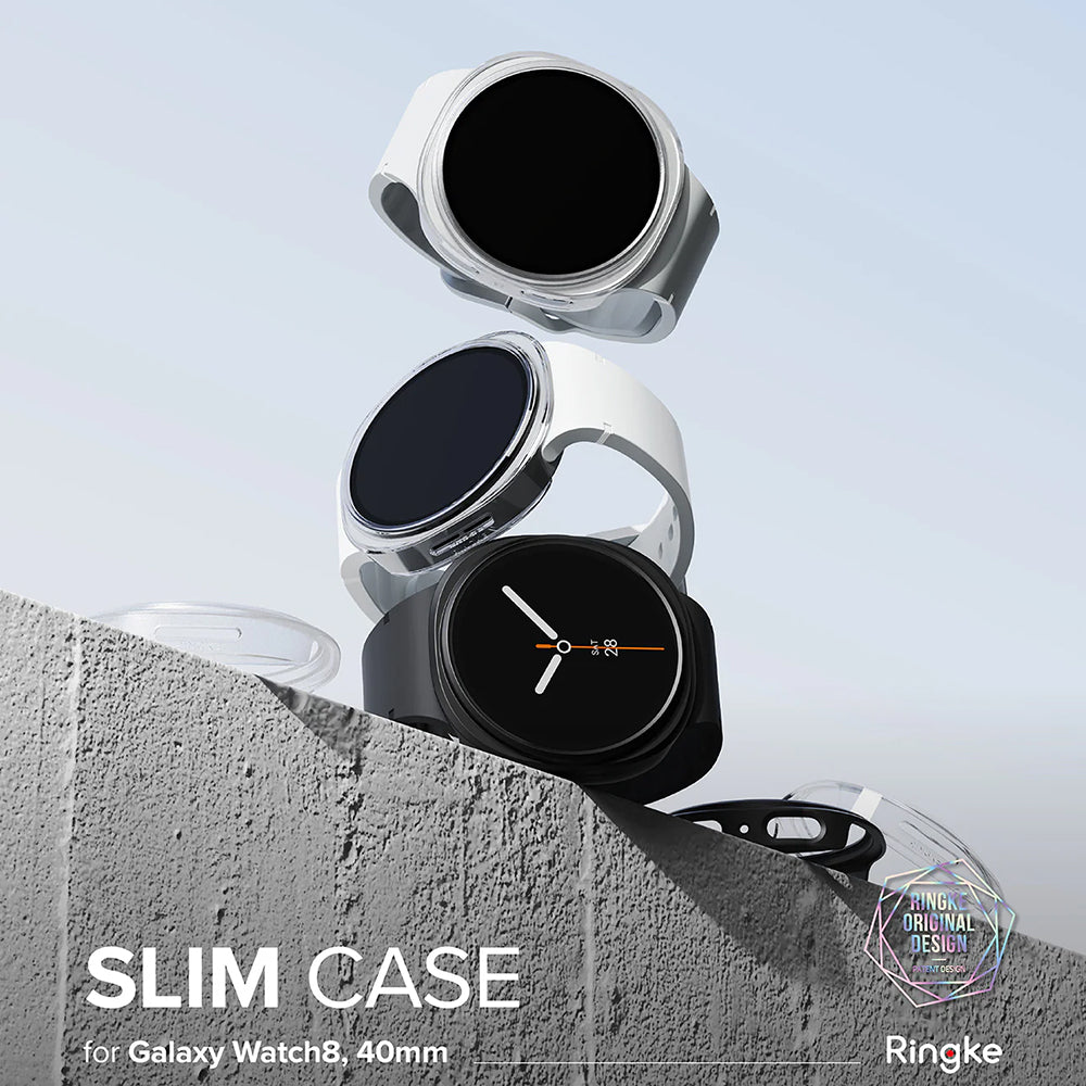Ringke - (2 pack) Slim Case - Samsung Galaxy Watch8 40mm - Clear / Alpine Clear