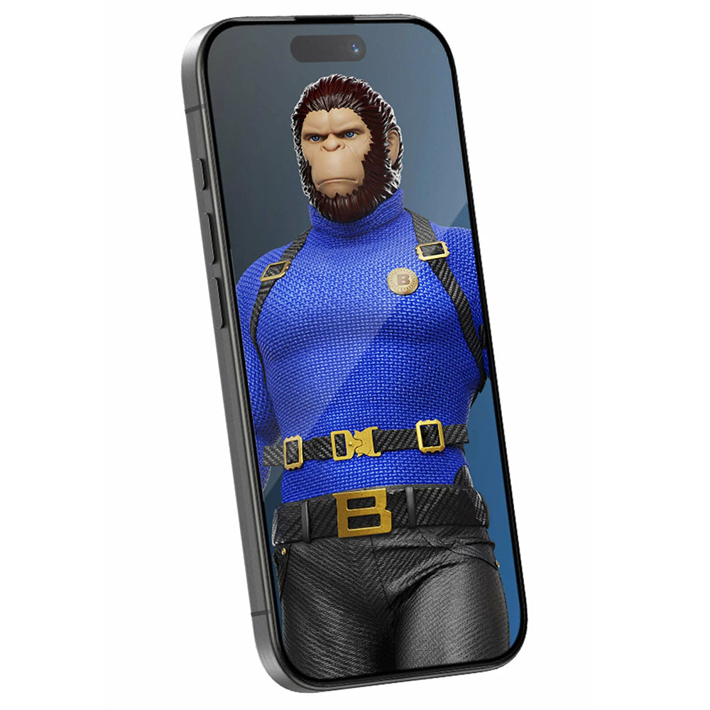 Blueo - Crystal Anti-Scratch Glass - iPhone 15 Pro - Black