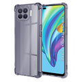 Techsuit - Shockproof Clear Silicone - Oppo Reno4 Lite - Smoke Black