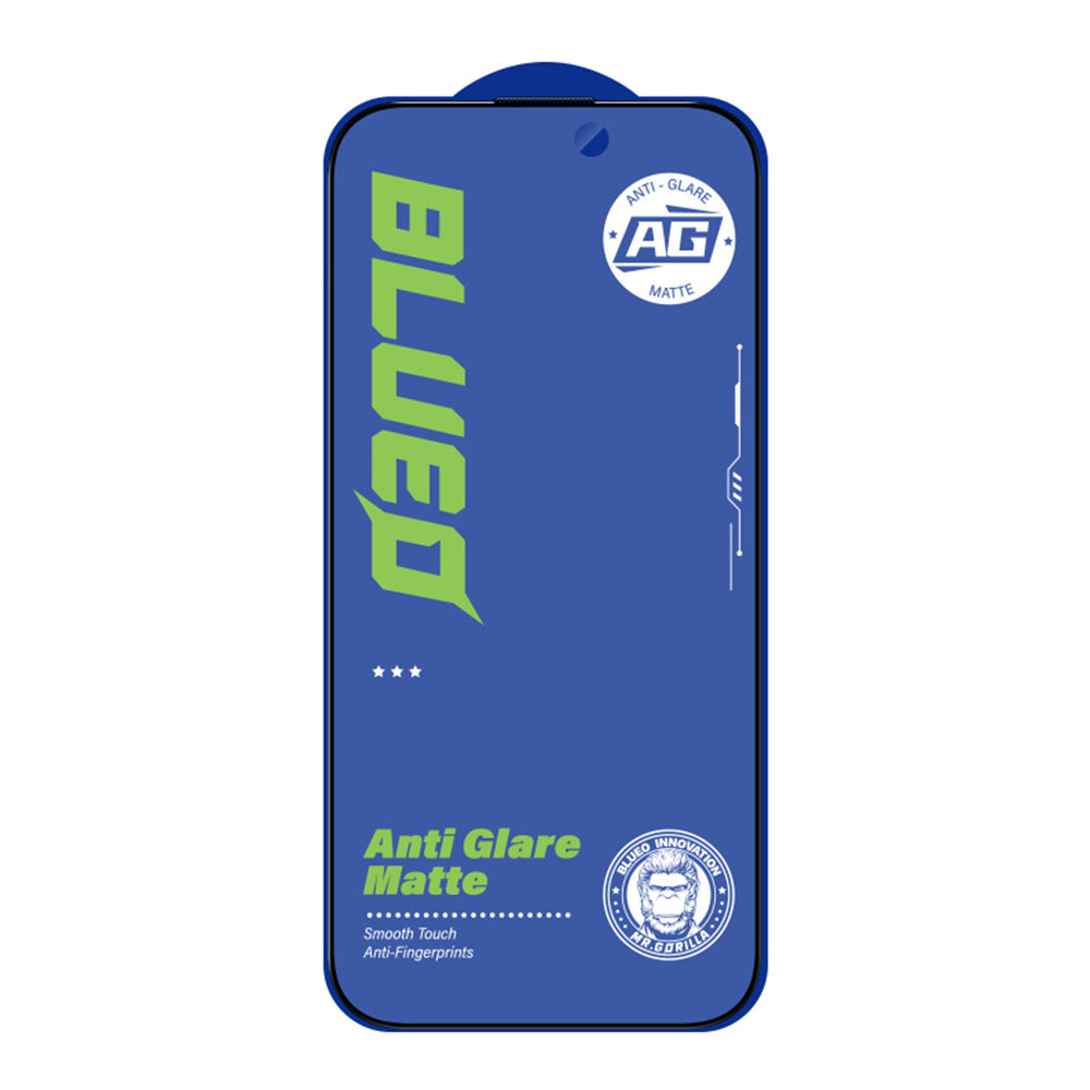 Blueo - Anti-Glare Matte Glass - iPhone 15 Plus / iPhone 16 Plus - Black