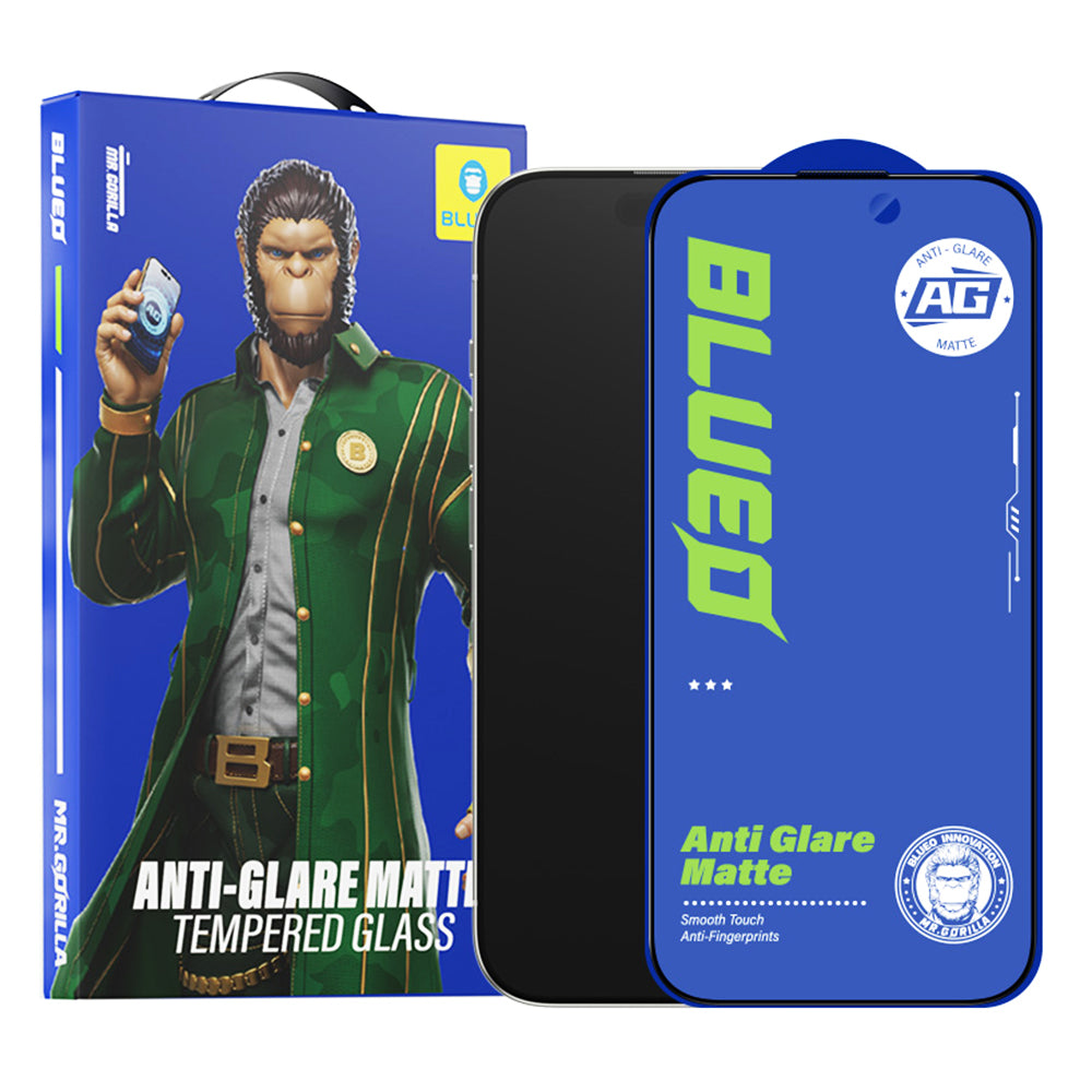 Blueo - Anti-Glare Matte Glass - iPhone 14 Pro - Black