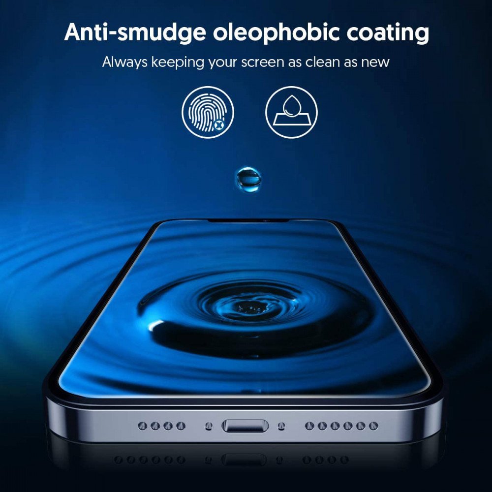 Blueo - 2.5D Silk Full Cover HD Glass (5 pack) - iPhone XS Max - Black