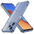 Techsuit - Shockproof Clear Silicone - Xiaomi Redmi 12 4G / 12 5G - Smoke Black