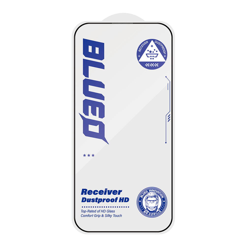 Blueo - Anti-Dust HD Glass - iPhone 15 / iPhone 16 - Black