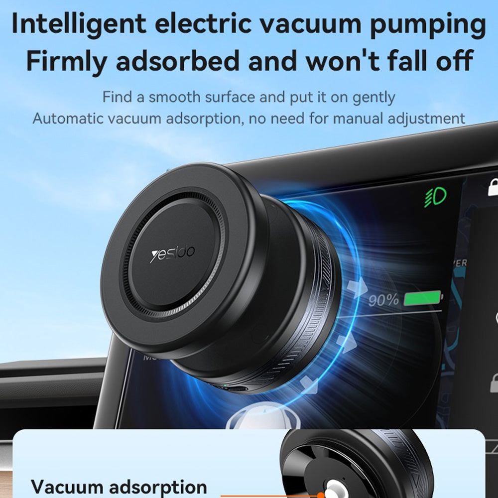 Yesido - Car Holder (C224) - for Dashboard, 360° Ball Head - Black