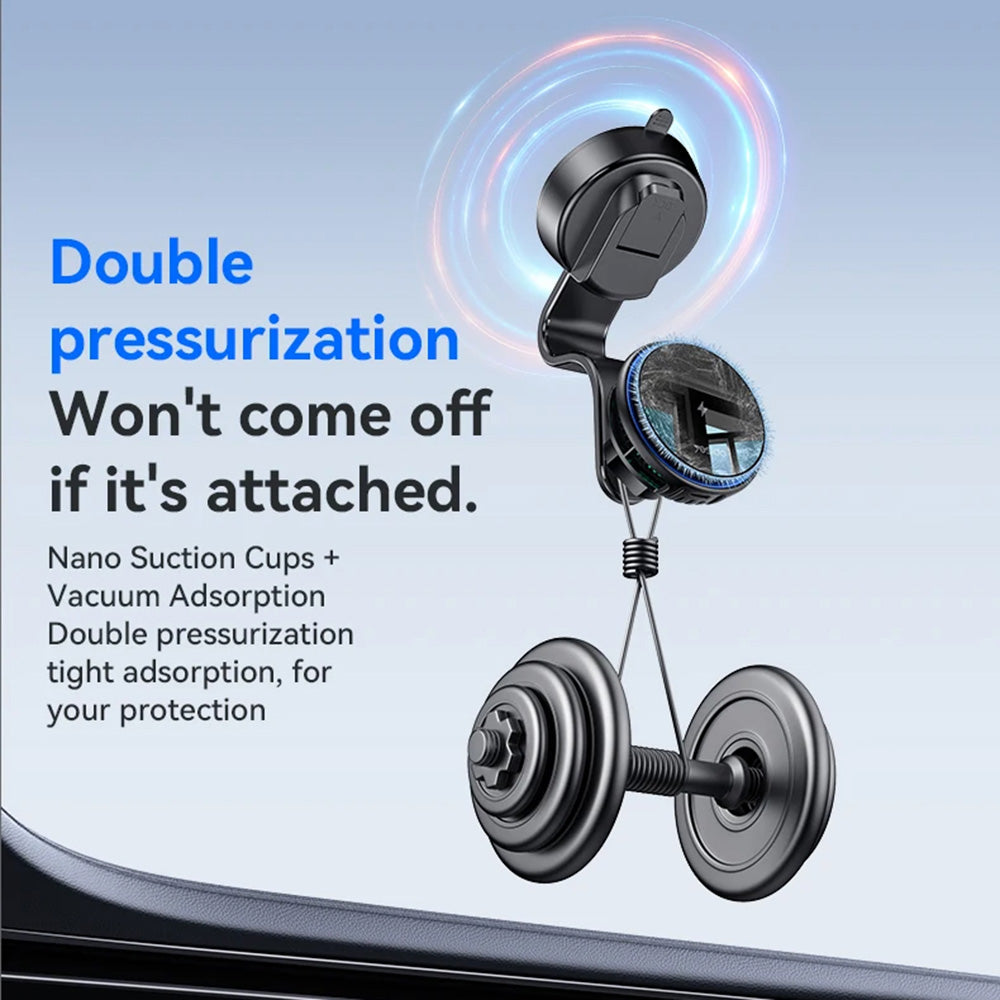Yesido - Car Holder with Wireless Charging (C311) - for Dash, Semiconductor, Powerful Cooling, 2x Ambient Lights, 15W - 
