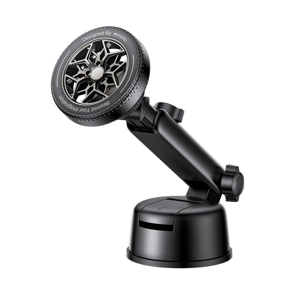 Yesido - Car Holder (C266) - Magnetic N52, for Dashboard, 360 Base, Telescopic Clamp Arm, Unique Design, 4.7-7.2 inch - 