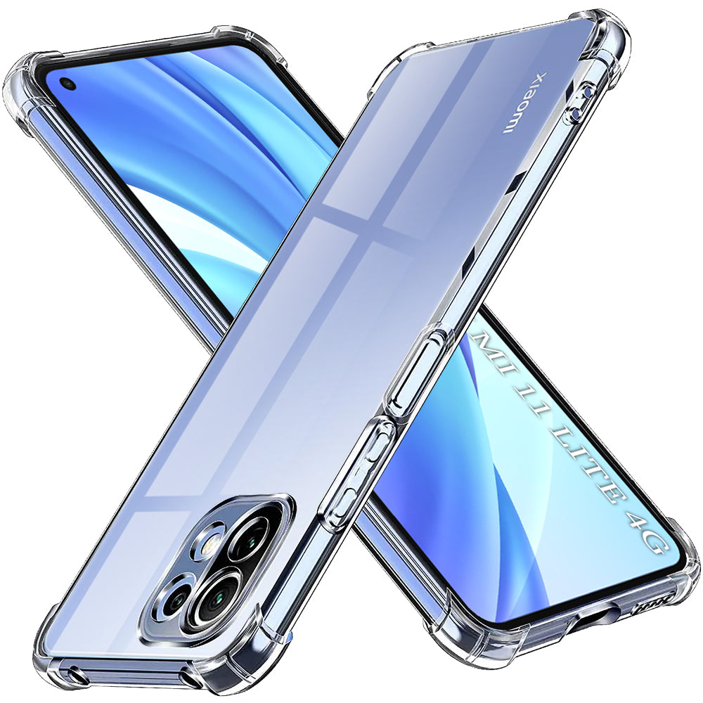 Techsuit - Shockproof Clear Silicone - Xiaomi Mi 11 Lite 4G / Mi 11 Lite 5G / 11 Lite 5G NE - Clear