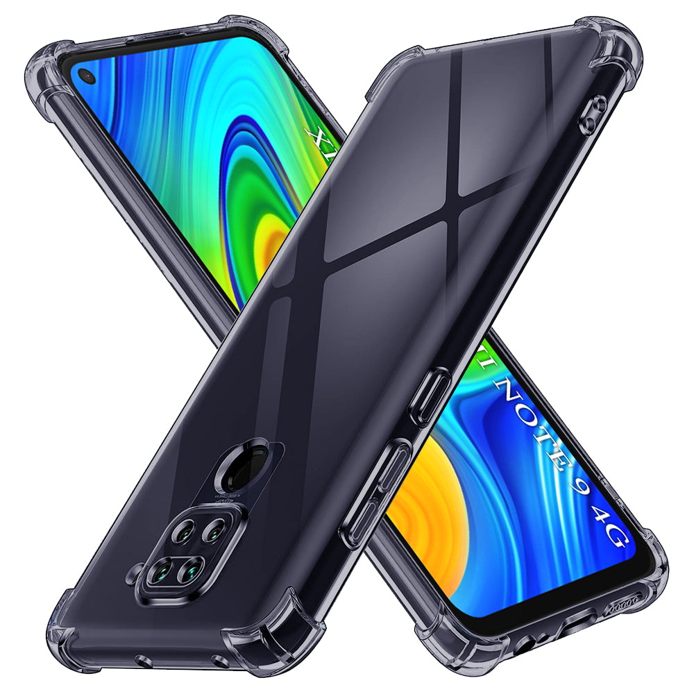 TechSuit Husa de protectie Techsuit Shockproof Clear Silicone compatibil cu Xiaomi Redmi Note 9 / Redmi 10X 4G, Negru Fu