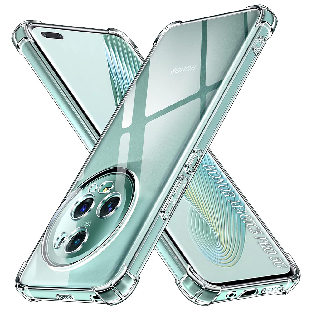 TechSuit Husa de protectie Techsuit Shockproof Clear Silicone compatibil cu Honor Magic5 Pro, Transparent