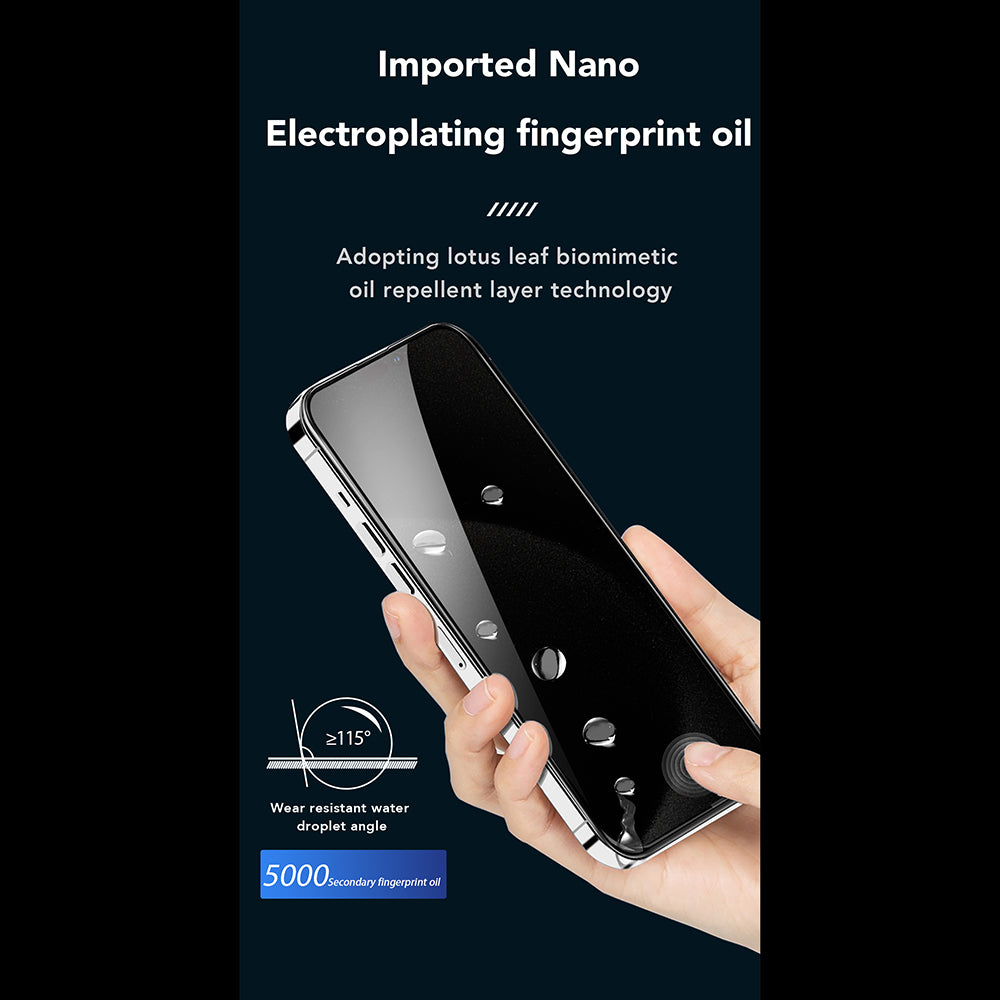 ANANK - 2.5D 360° Privacy Screen Protector - iPhone 14 Pro - Black
