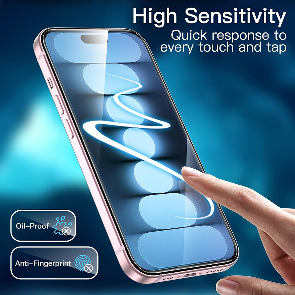 ANANK - 3D 1X Reinforced Curved Screen Protector (10 pack) - iPhone 16 - Clear