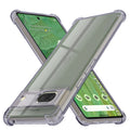 Techsuit - Shockproof Clear Silicone - Google Pixel 7 - Smoke Black