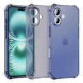 Techsuit - Shockproof Clear Silicone - iPhone 16 - Smoke Black