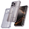 Techsuit - Shockproof Clear Silicone - iPhone 16 Pro Max - Smoke Black
