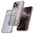 Techsuit - Shockproof Clear Silicone - iPhone 16 Pro - Smoke Black