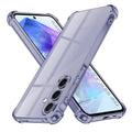 Techsuit - Shockproof Clear Silicone - Samsung Galaxy A55 5G - Smoke Black