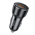 Yesido - Car Charger (Y64) - Dual-Port USB-A + Type-C, 50W, Multi Protection, Fast Charging - Black
