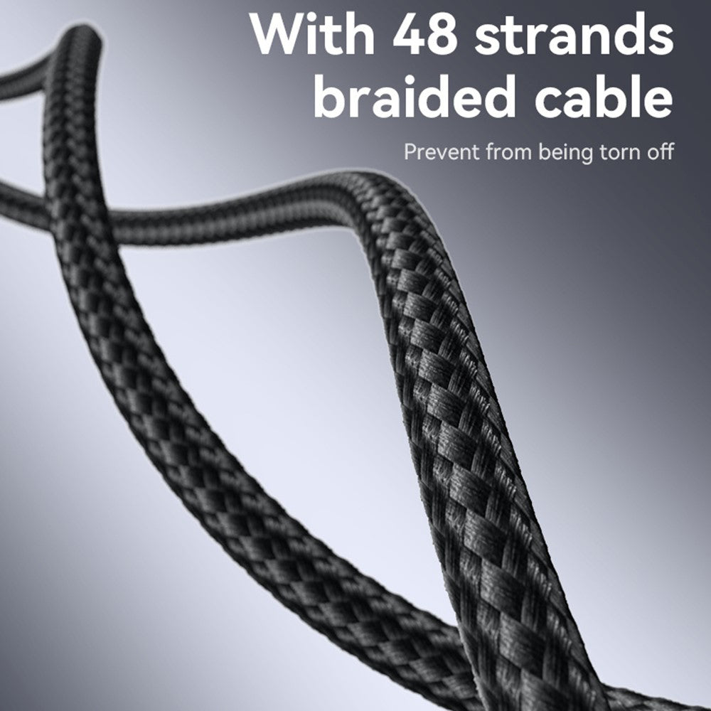 Yesido - Data Cable (CA185) - Type-C to Type-C, Fast Charging, 480Mbps, 240W, 48V/5A, E-Mark Chip, Nylon Braided, 1.2m -