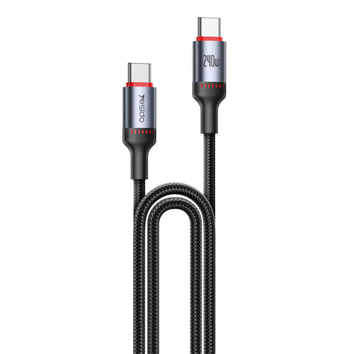 Yesido - Data Cable (CA185) - Type-C to Type-C, Fast Charging, 480Mbps, 240W, 48V/5A, E-Mark Chip, Nylon Braided, 1.2m -
