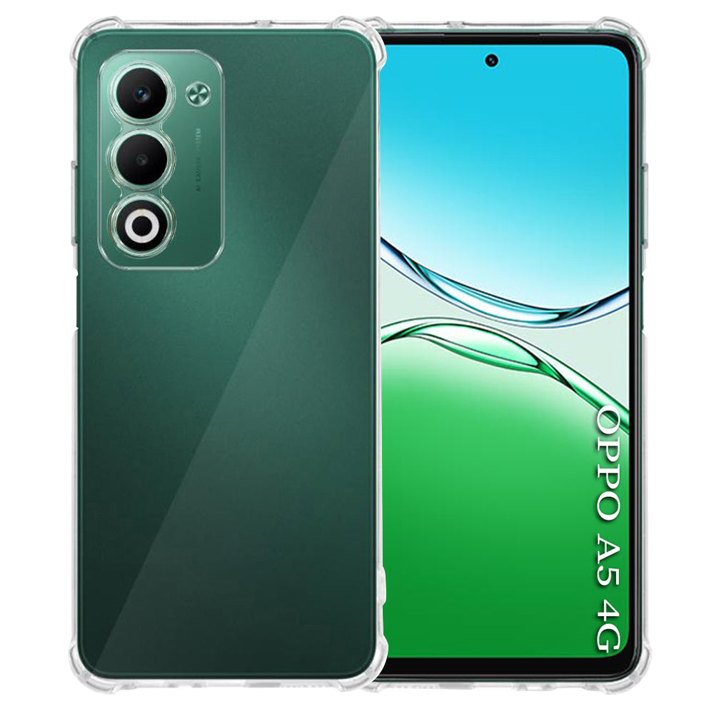 Techsuit - Shockproof Clear Silicone - Oppo A5 4G / A5 5G - Clear