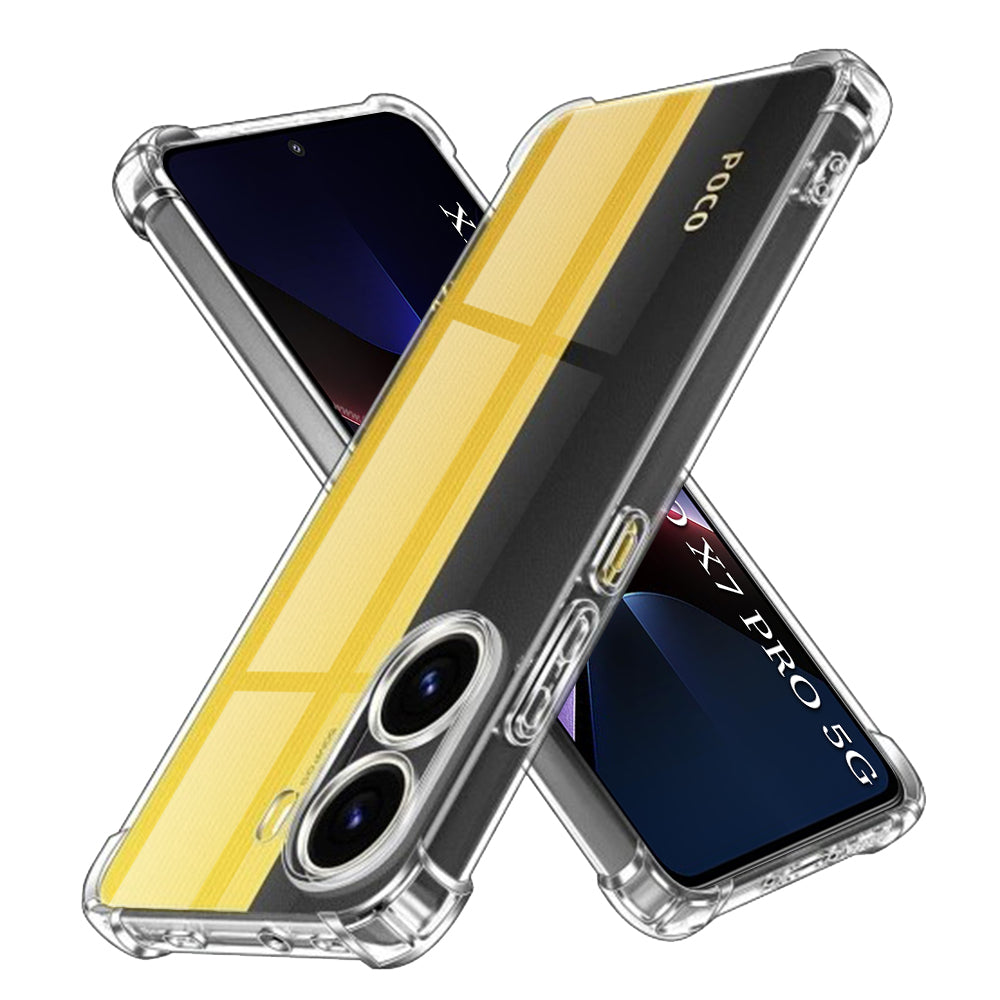 Techsuit - Shockproof Clear Silicone - Xiaomi Poco X7 Pro - Clear