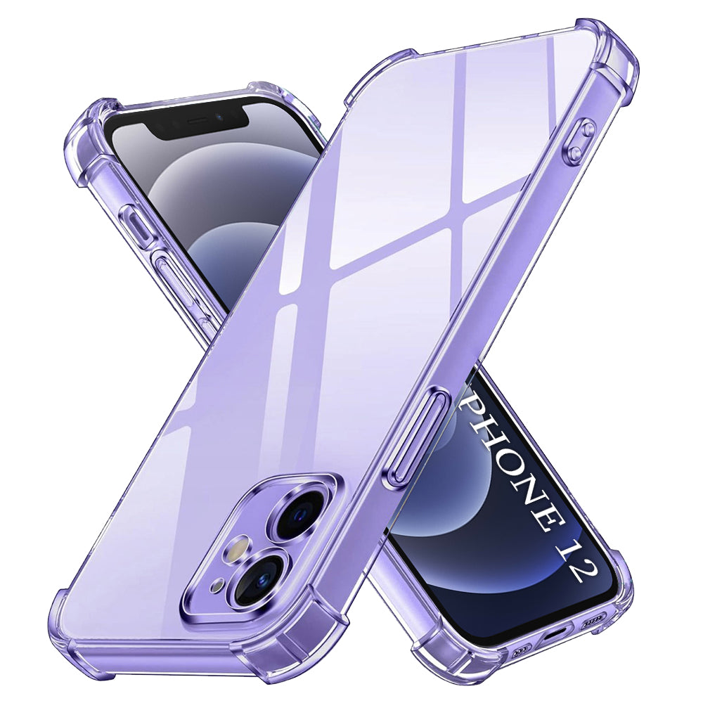 Techsuit - Shockproof Clear Silicone - iPhone 12 - Clear