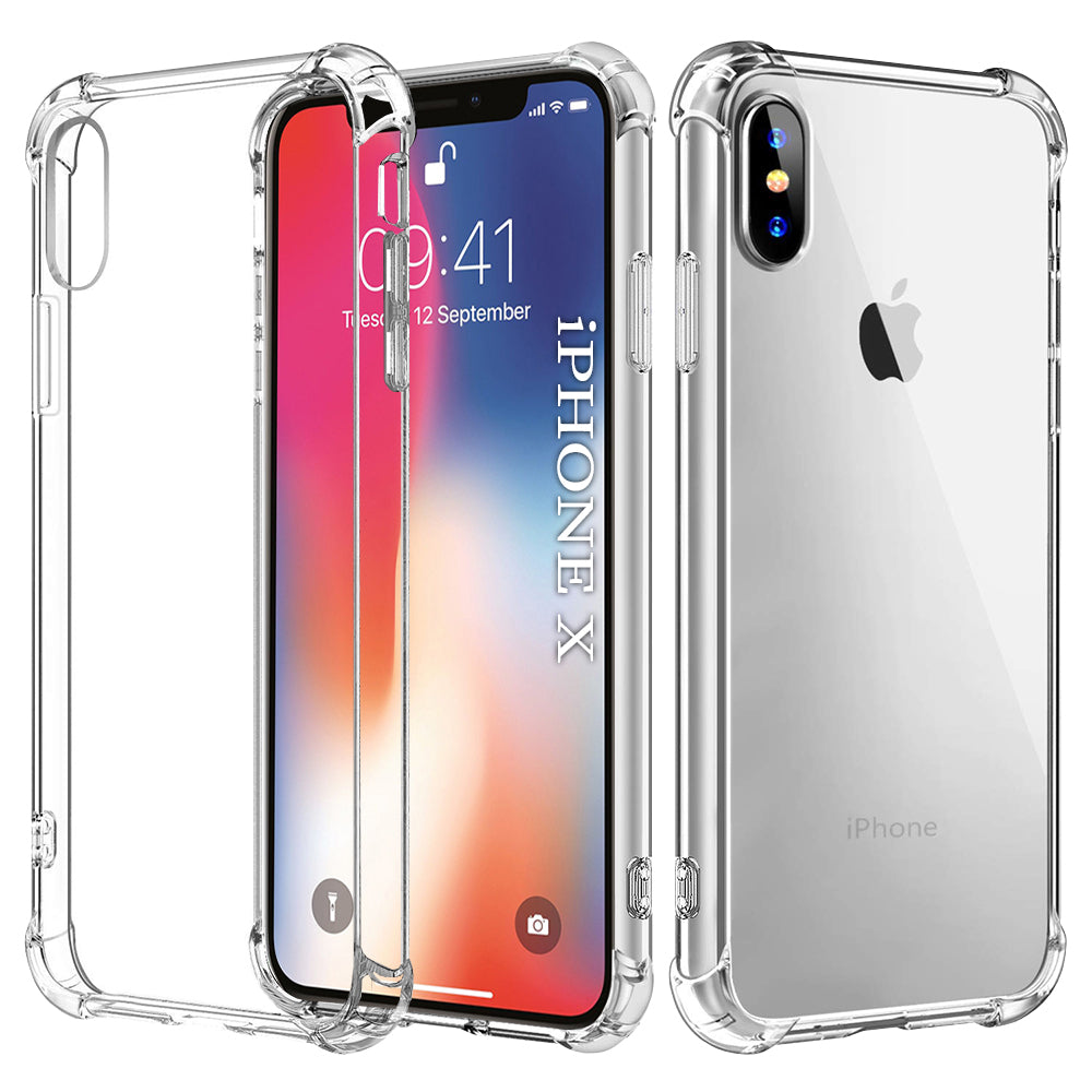 TechSuit Husa de protectie Techsuit Shockproof Clear Silicone compatibil cu iPhone X / iPhone XS, Transparent