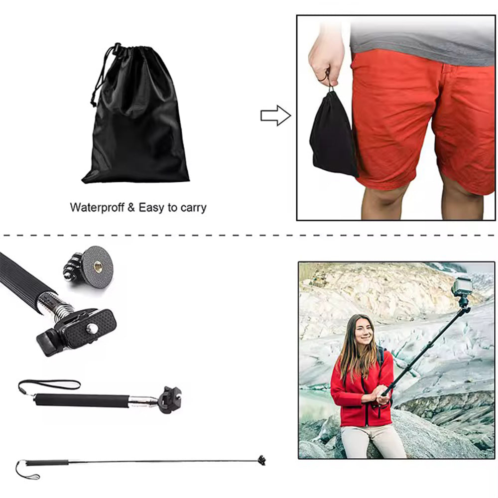 Techsuit - Accessory Kit CamQuest 15in1 (SA15) - for GoPro Action Camera - Black