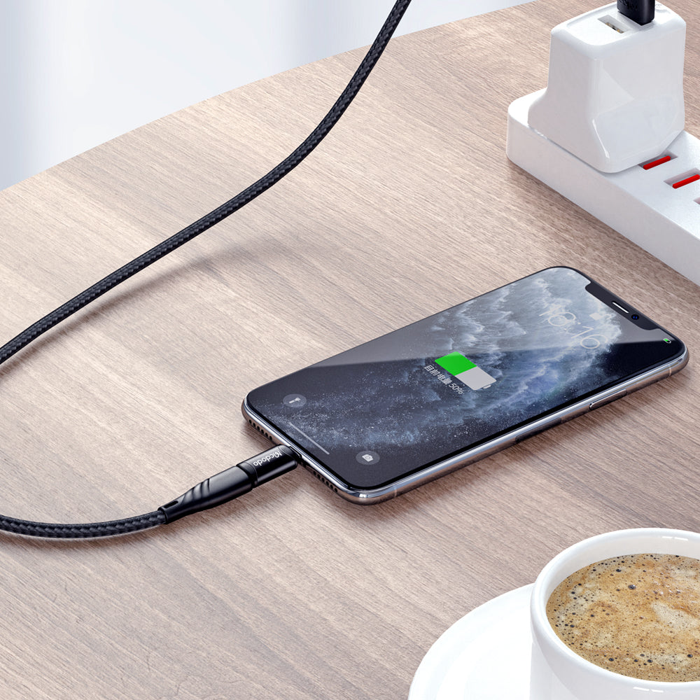 Mcdodo - OTG Adapter (OT-7680) - Type-C to Lightning, Aluminium Alloy, Charging & Data Sync, 3A - Black
