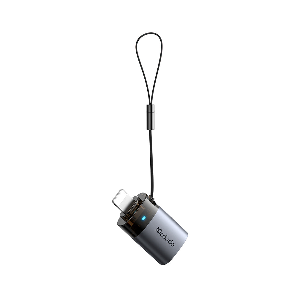 Mcdodo - OTG Adapter (OT-7390) - USB to Lightning, Aluminium Alloy, Charging&Data Sync, with Indicator Light, Lanyard - 