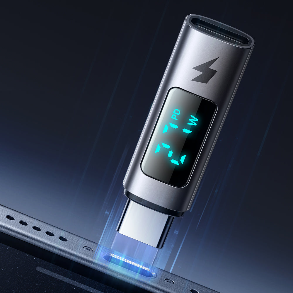 Mcdodo - OTG Adapter Wales Series (OT-5990) - for Apple Only, Lightning to Type-C, 60W, 3A, Digital Display, Aluminum - 