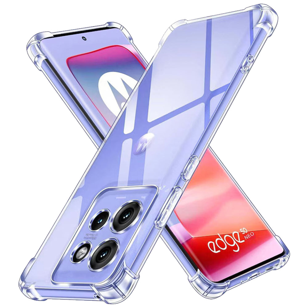 Techsuit - Shockproof Clear Silicone - Motorola Edge 50 Neo / Edge 60 Neo / Motorola ThinkPhone 25 - Clear