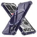 Techsuit - Shockproof Clear Silicone - Nothing Phone (2) - Smoke Black