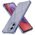 Techsuit - Shockproof Clear Silicone - Motorola Moto G84 - Smoke Black