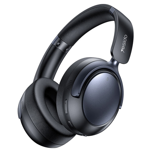 Yesido - Wireless Headphones (EP07) - with Bluetooth V5.3, Hybrid Noise Cancelling, ENC, 500mAh - Black