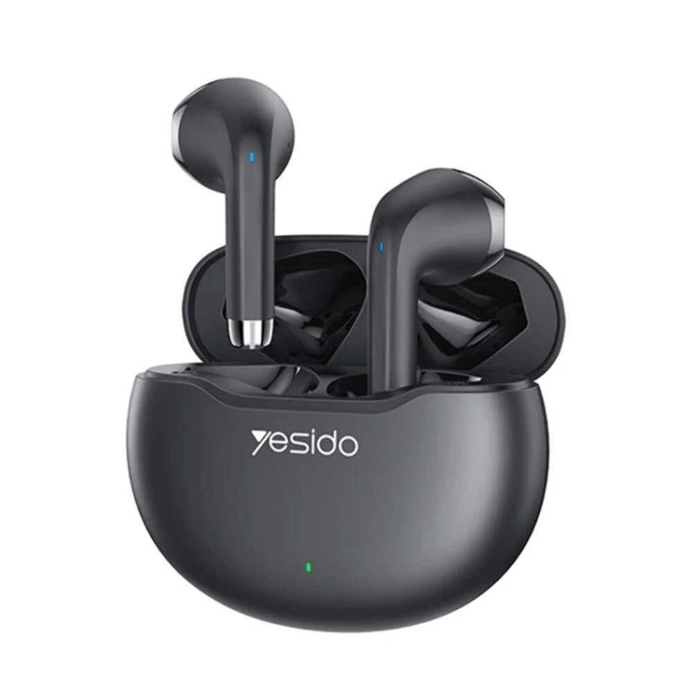 Yesido - Wireless Earbuds (TWS21) - with Bluetooth V5.3, Half-In-ear Design, Touch Control, Noise Cancelling, 320mAh - B