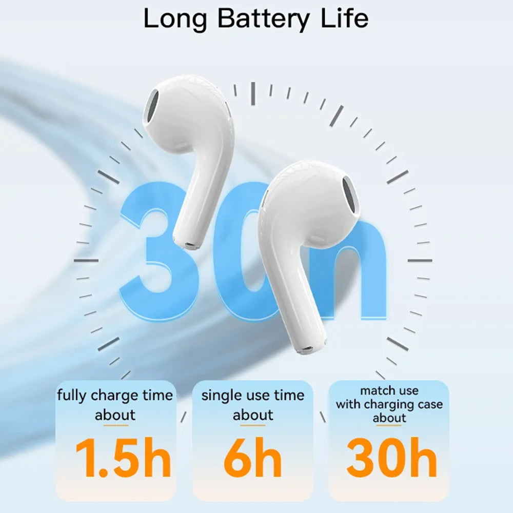 Yesido - Wireless Earbuds (TWS18) - Bluetooth V5.1, Half-In-ear Design, 220mAh, Type-C - White