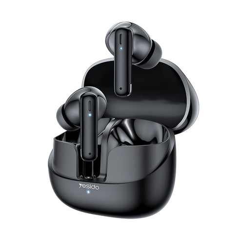 Yesido - Wireless Earbuds (TWS26) - Stereo, with Microphone, Bluetooth, 13mm Speaker, In-ear Design, 250mAh - Black