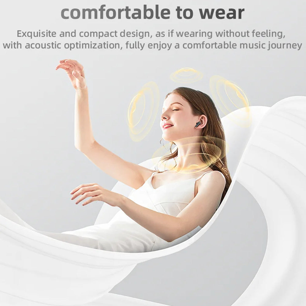 Yesido - Wireless Earbuds (TWS26) - Stereo, with Microphone, Bluetooth, 13mm Speaker, In-ear Design, 250mAh - Black