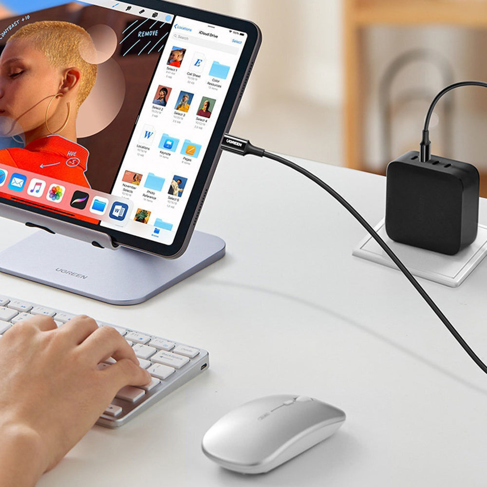 Ugreen - Data Cable US300 (60551) - USB-C to USB-C, 5A, 100W, 1m - White