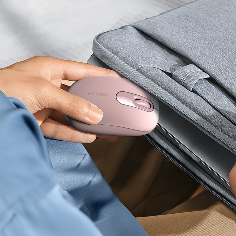 Ugreen - Wireless Mouse MU105 (90686) - 800/1200/1600/2400 DPI - Cherry Pink
