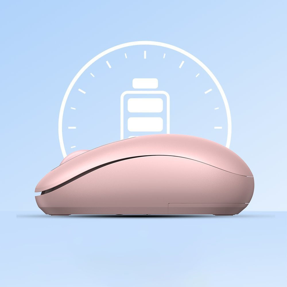 Ugreen - Wireless Mouse MU105 (90686) - 800/1200/1600/2400 DPI - Cherry Pink