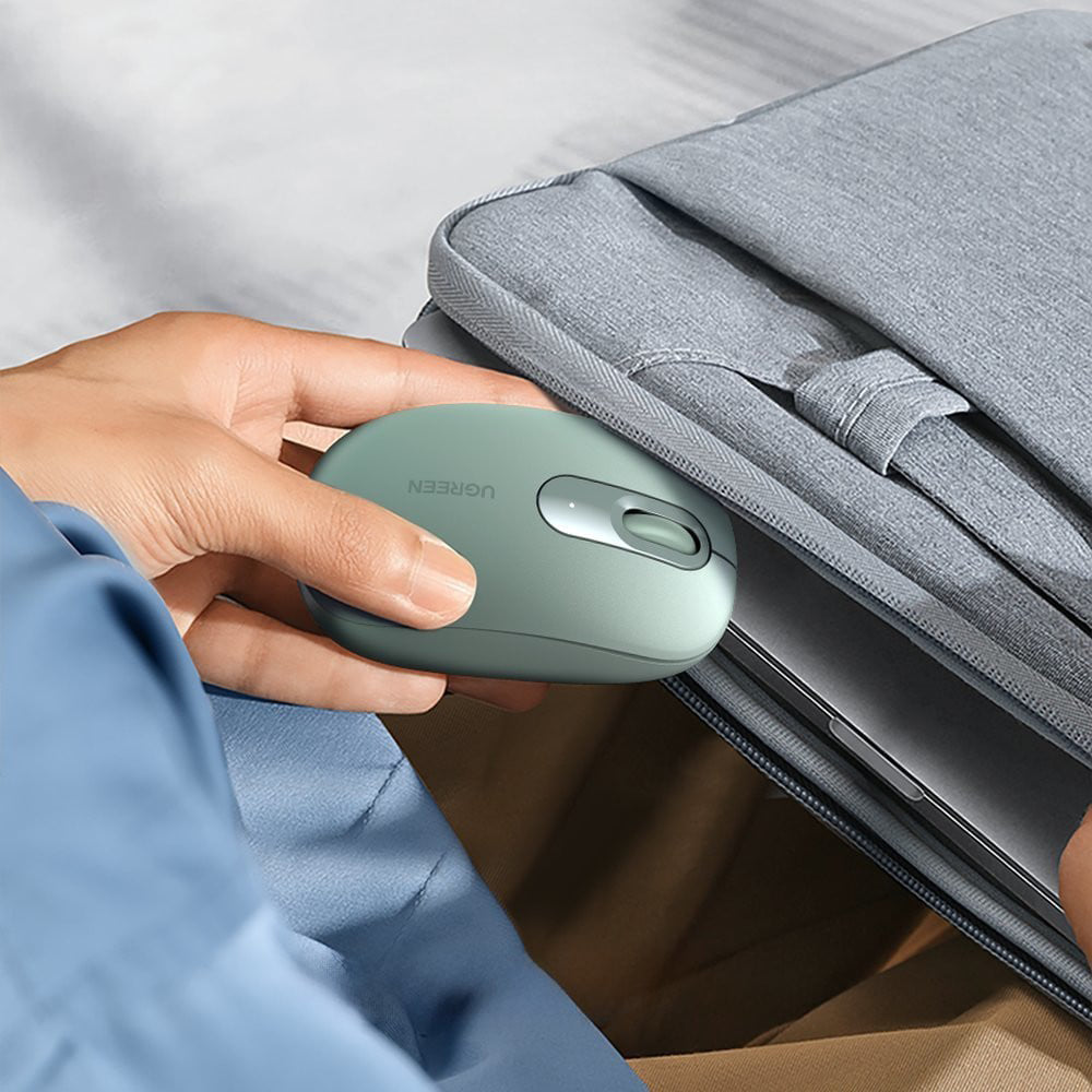 Ugreen - Wireless Mouse MU105 (90672) - 800/1200/1600/2400 DPI - Celadon Green