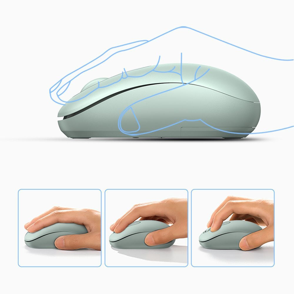 Ugreen - Wireless Mouse MU105 (90672) - 800/1200/1600/2400 DPI - Celadon Green